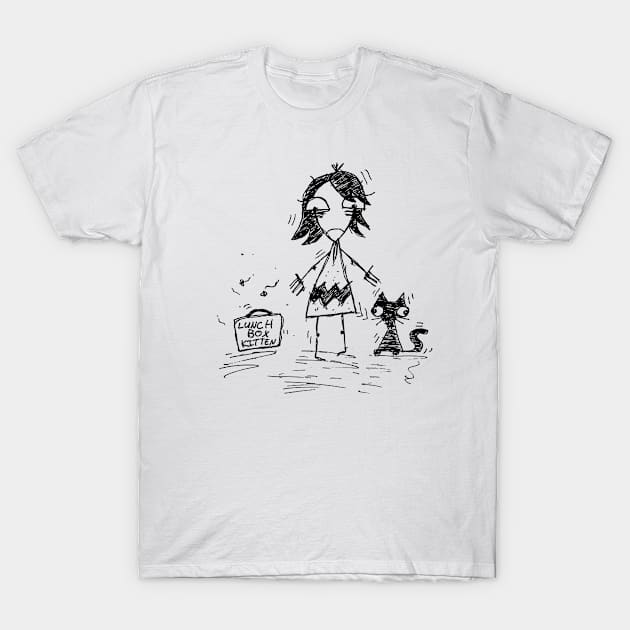 lunchbox kitten T-Shirt by M.T. Stewart